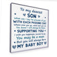 Son Gifts From Dad 18th 21st Birthday Gift Plaque Gift From Mum