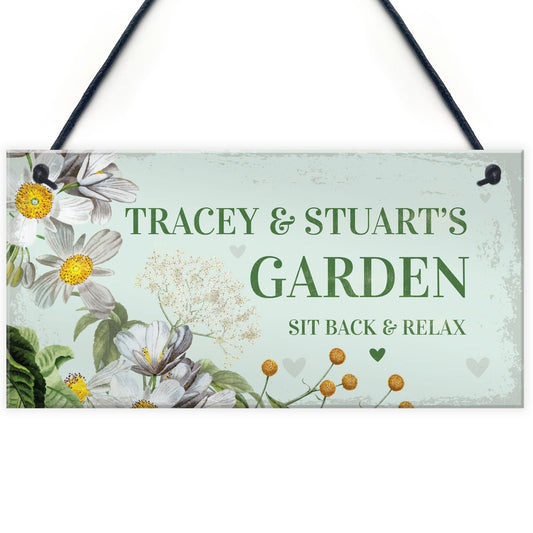 Personalised Sign To Hang In Garden Summer House Shed Mum Gift