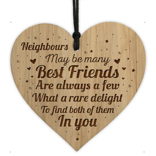 Gift For Neighbour Best Friend Gift Engraved Heart New Home Gift