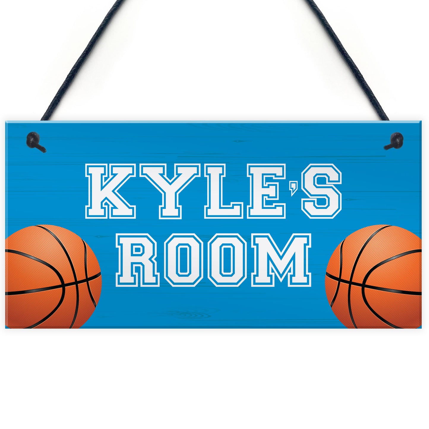 Basketball Room Door Sign PERSONALISED Boys Bedroom Decor