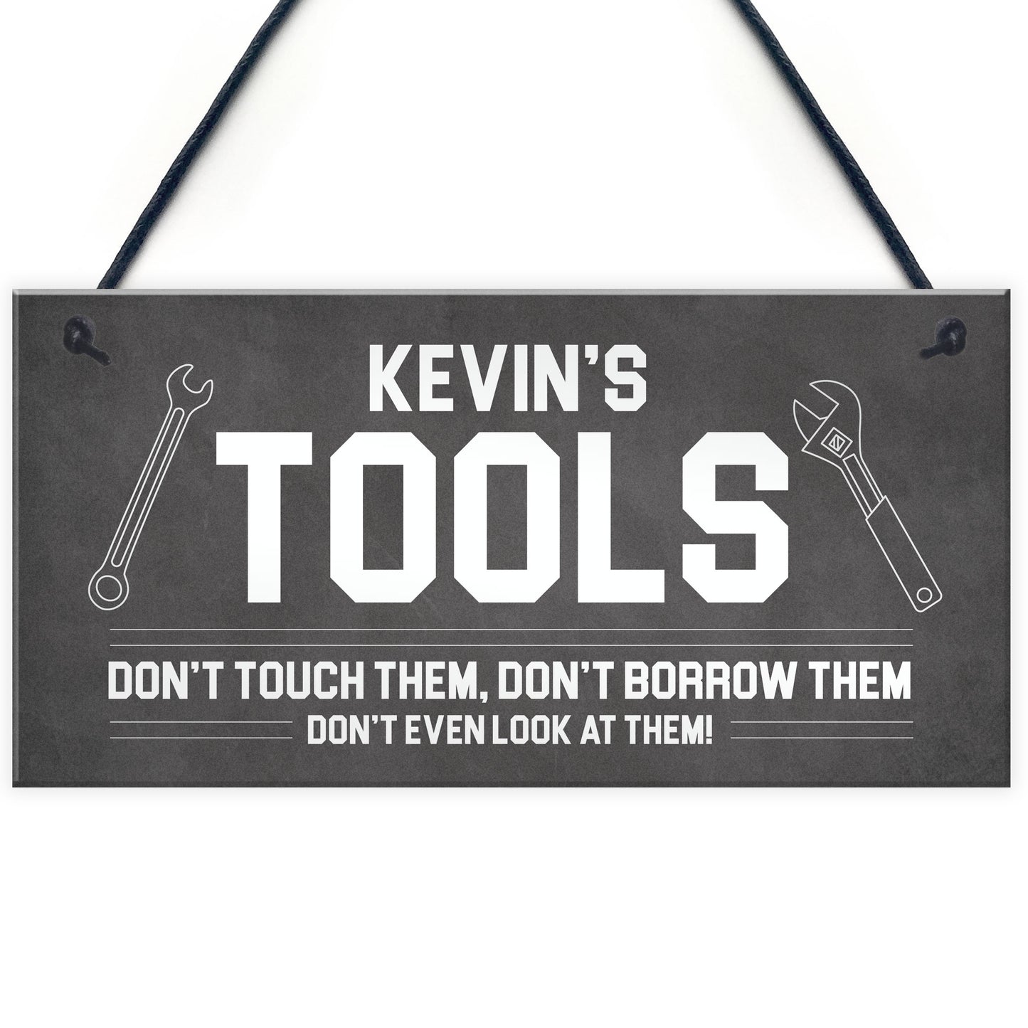 Personalised Tool Sign For Man Cave Shed Garage Gift For Him