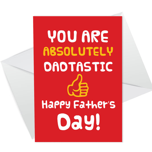 Happy Fathers Day Dad Novelty Fathers Day Card For Dad Card