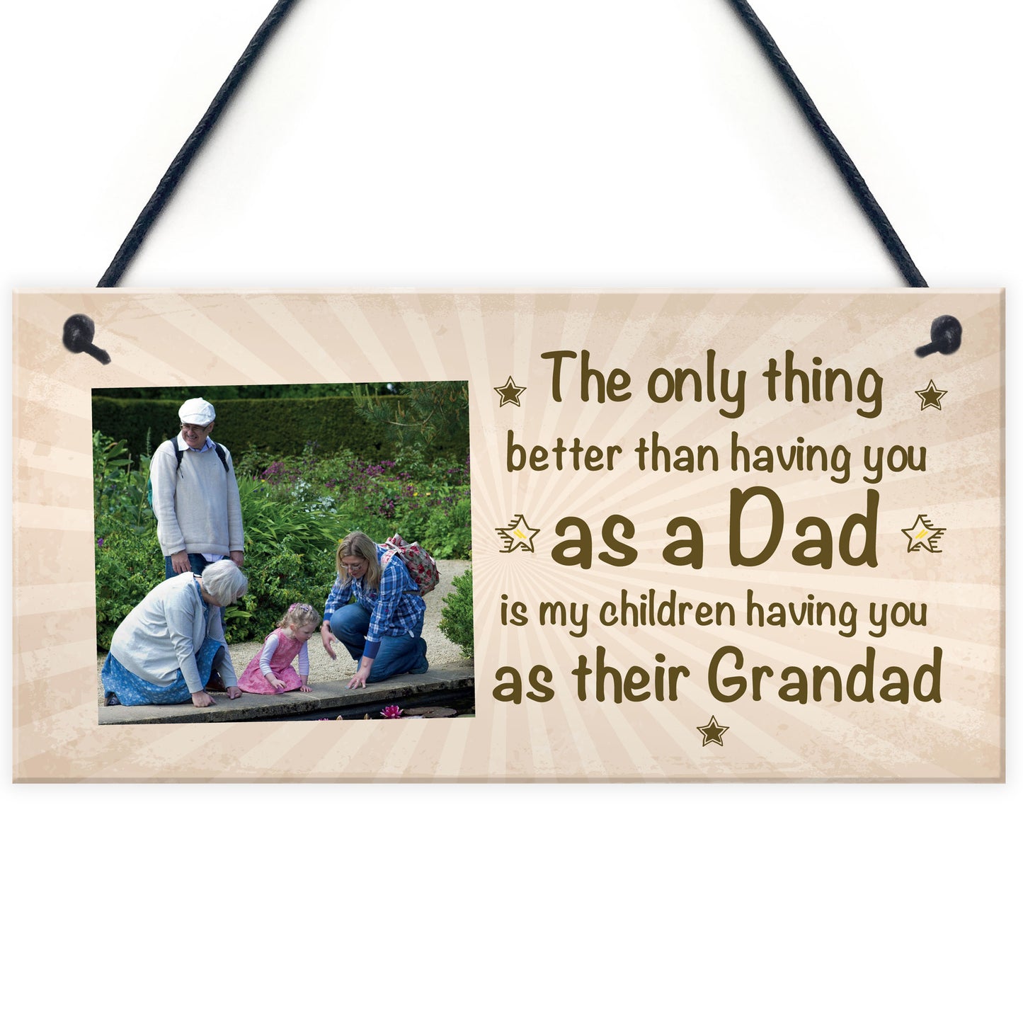 Gift For Grandad Dad Fathers Day Gift Personalised Plaque