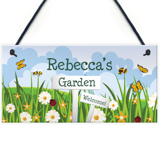 Garden Plaque Summer House Sign Personalised Welcome Sign