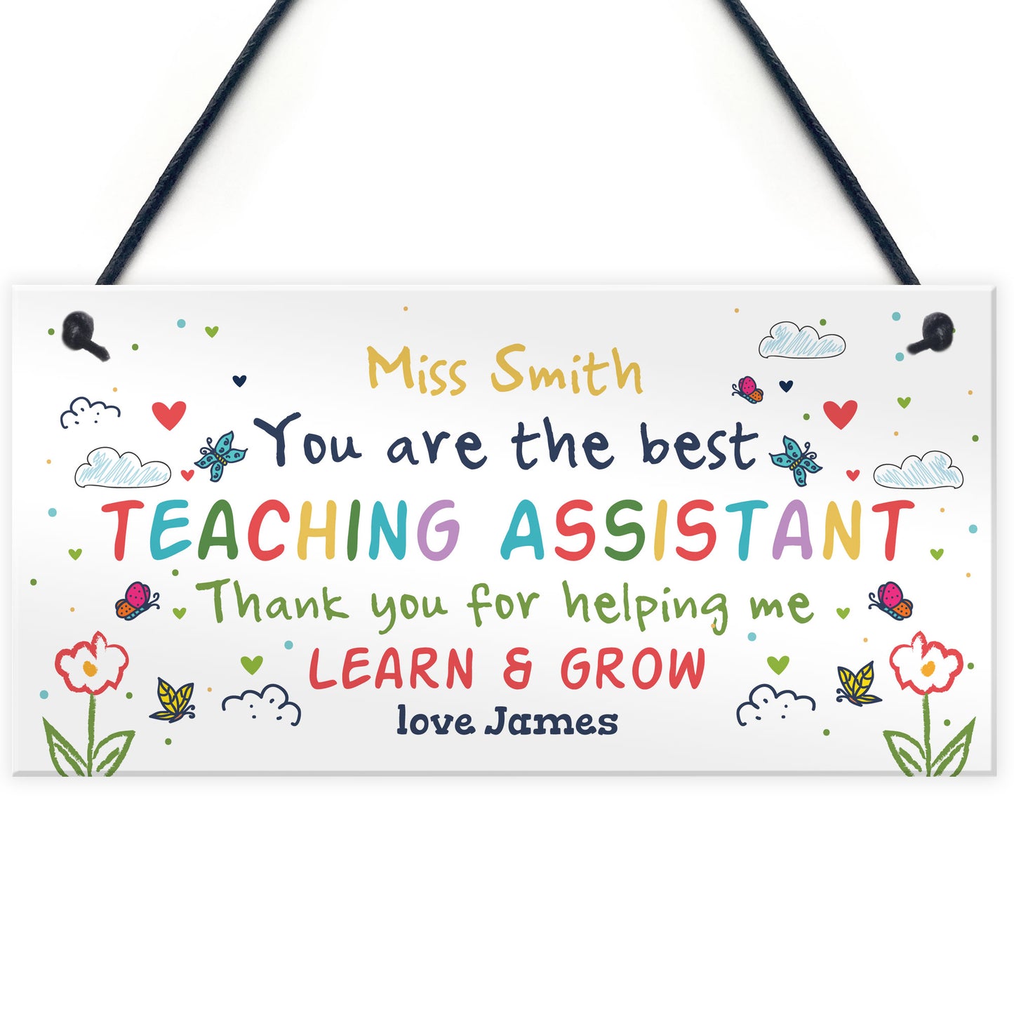 Teacher Gift Personalised Leaving Present TA Assistant Gift