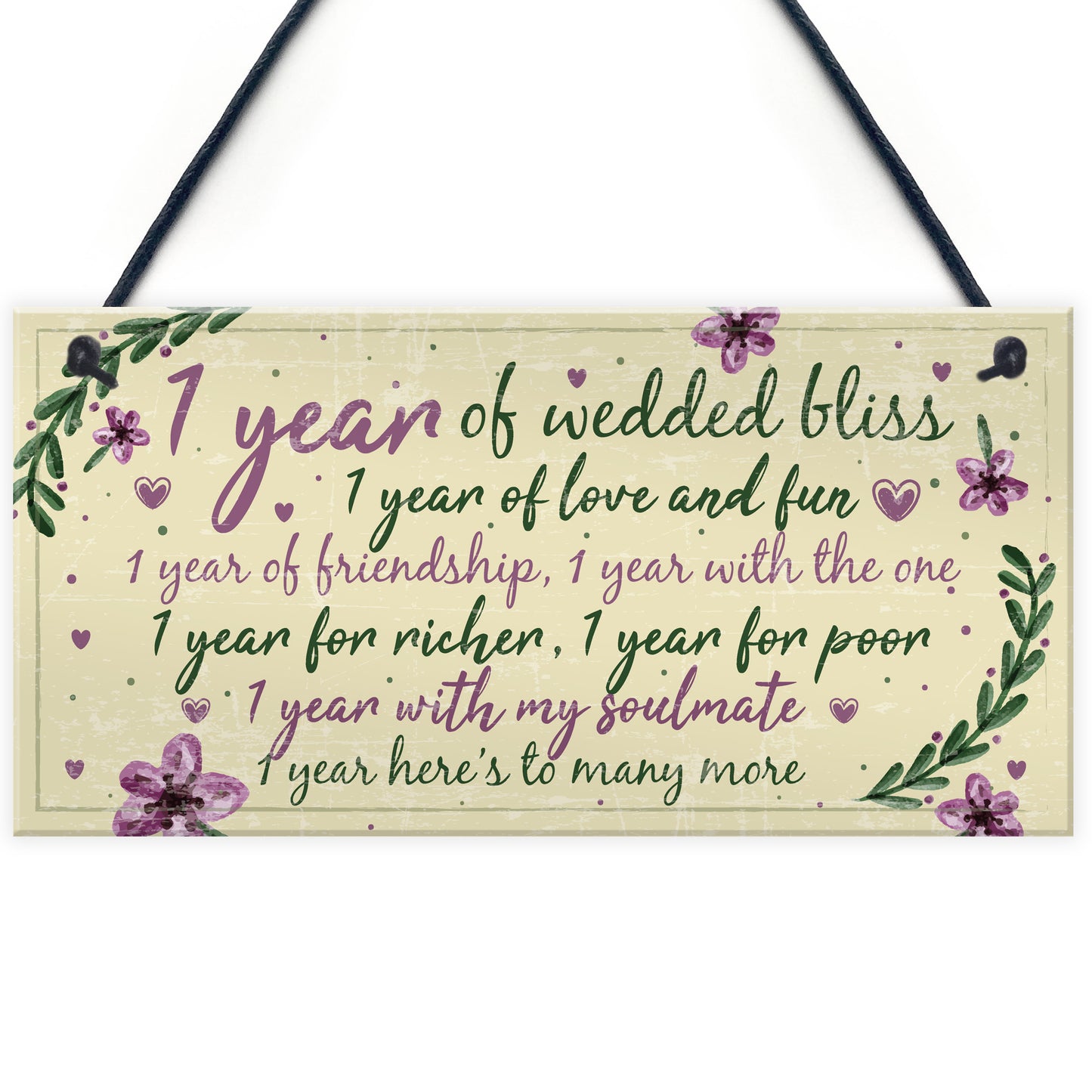 1st Wedding Anniversary Card Gift For Husband Wife First Year