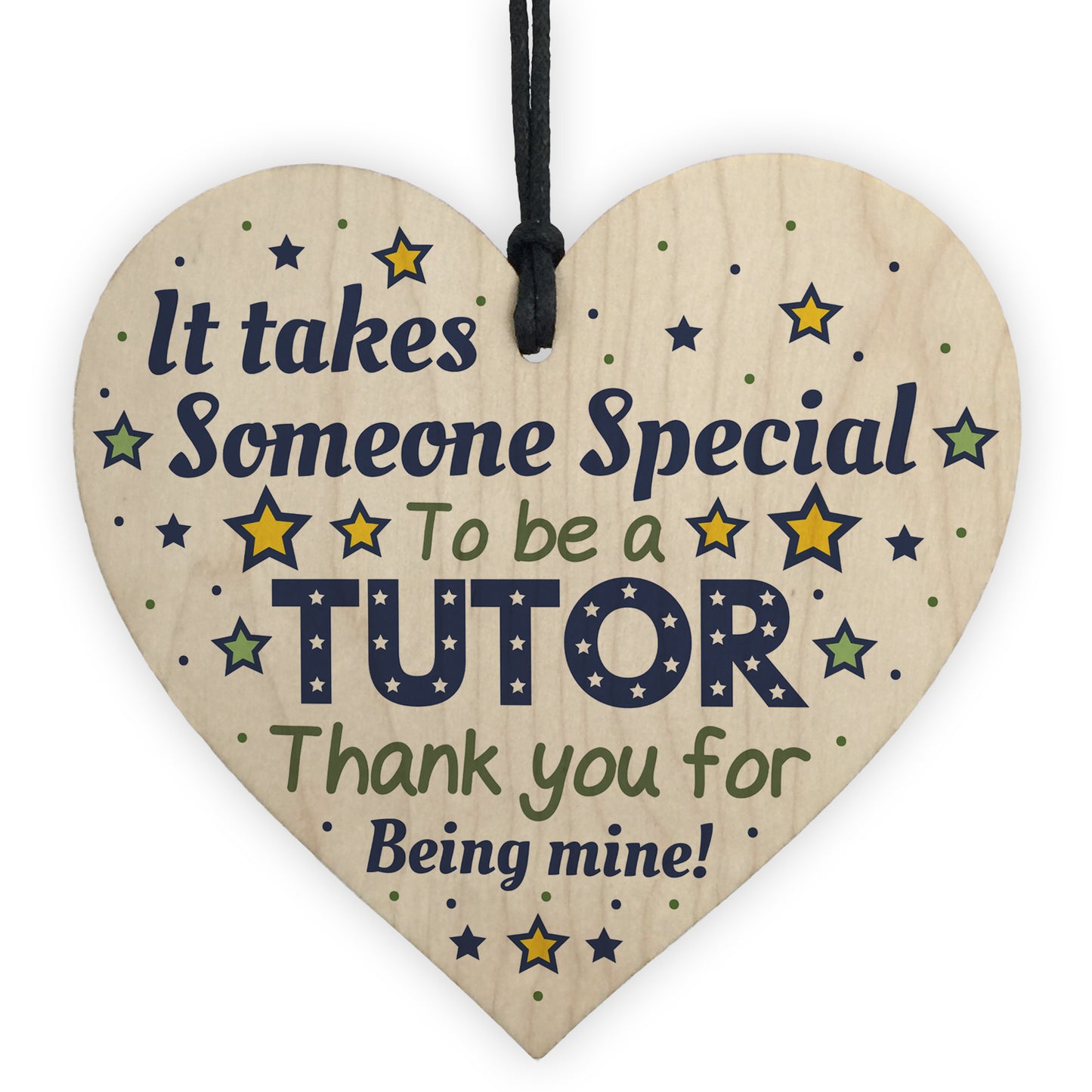 Special Tutor Mentor Teacher Gifts Thank You Wooden Heart