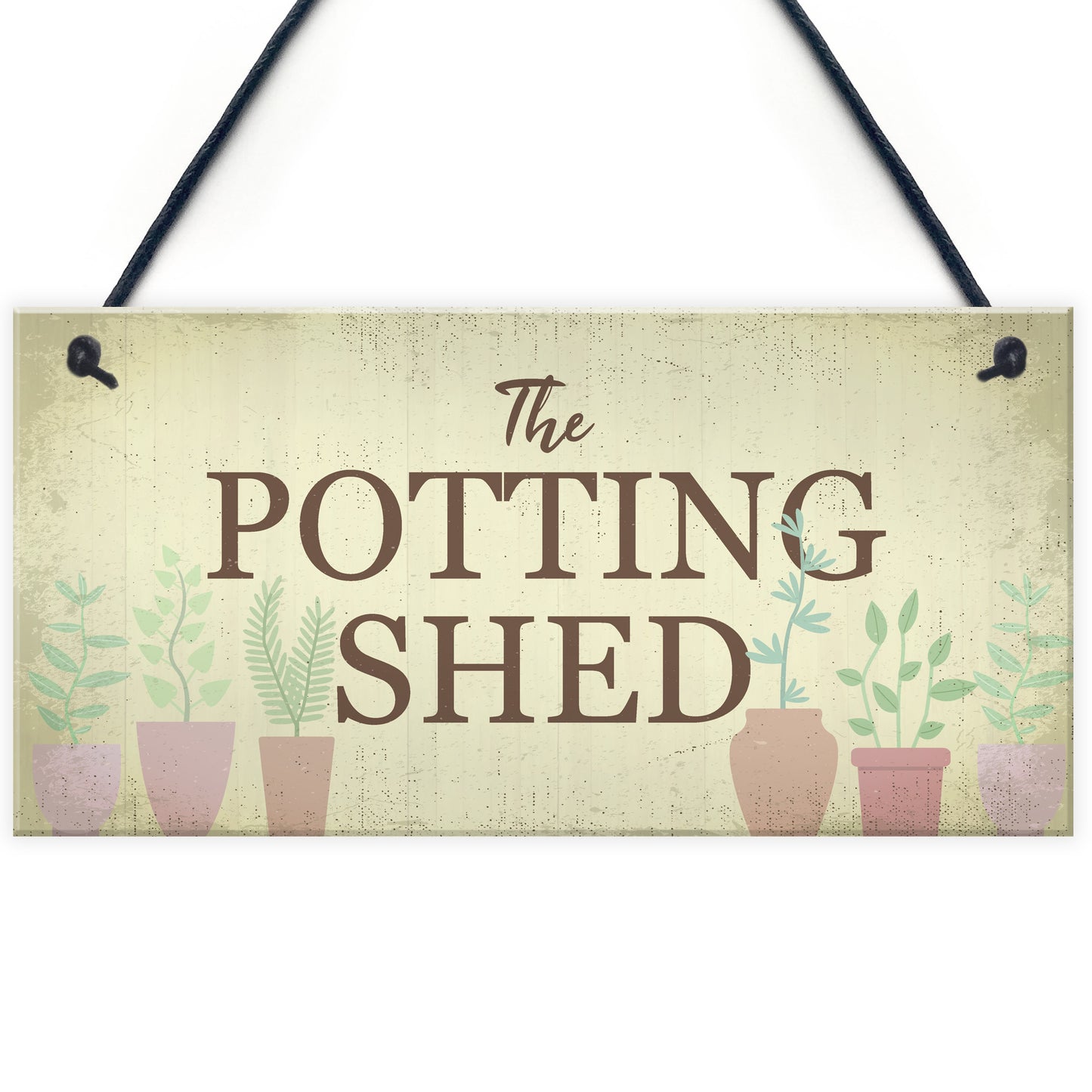 The Potting Shed Plaque Garden Greenhouse Sign Dad Grandad Mum