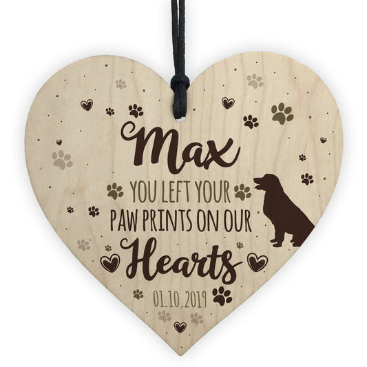 Wood Personalised Dog Sign Pet Memorial Gift Dog Memorial Sign