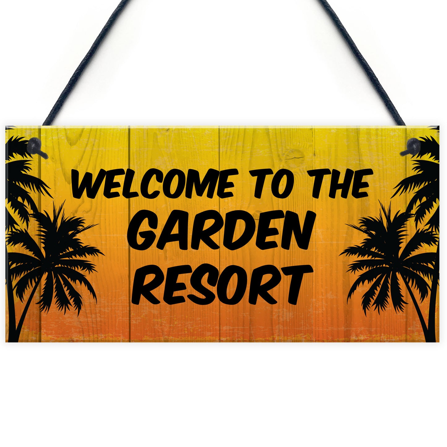 Funny Garden Sign GARDEN RESORT Summer Plaque New Home Gift