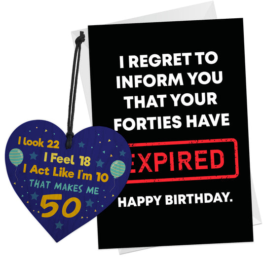 Funny 50th Birthday Gift For Women Men 50th Birthday Card