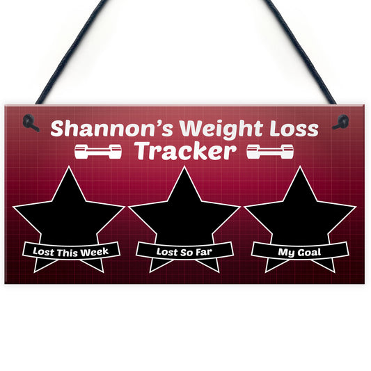 Weight Loss Personalised Countdown Plaque Diet Slimming Gifts