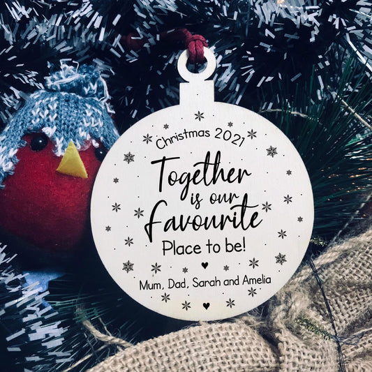 Personalised Together Is Our Favourite Place To Be Engraved