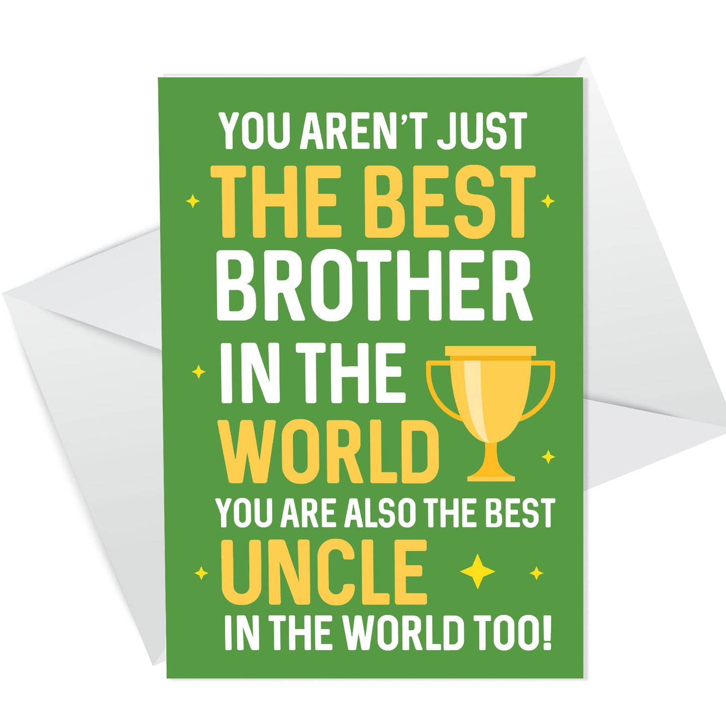 Worlds Best Brother And Uncle Birthday Card For Brother Birthday