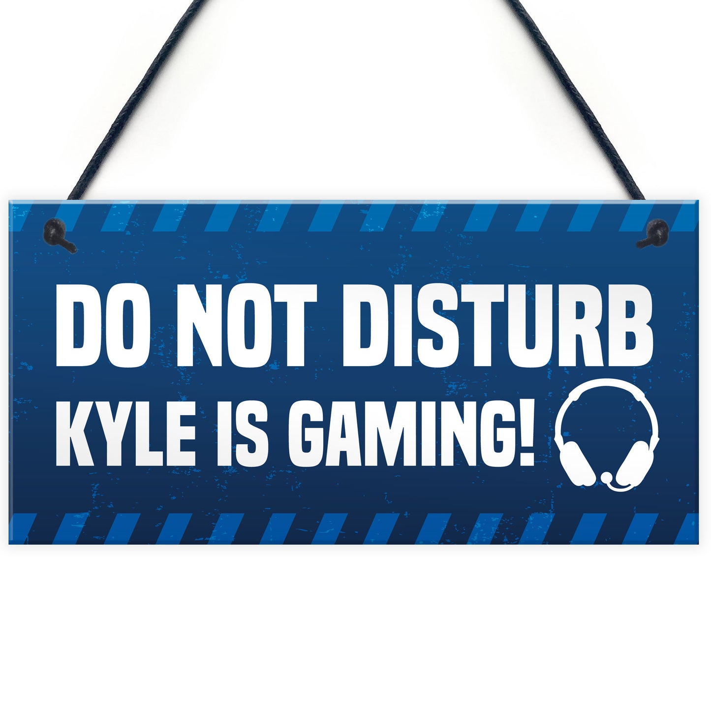 Personalised Gaming Sign Funny Hanging Door Sign