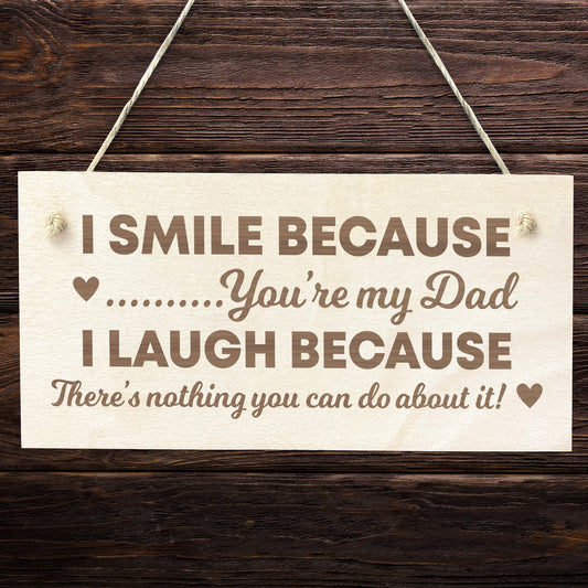 Funny Dad Gift Fathers Day Gift Wood Hanging Sign Dad Birthday