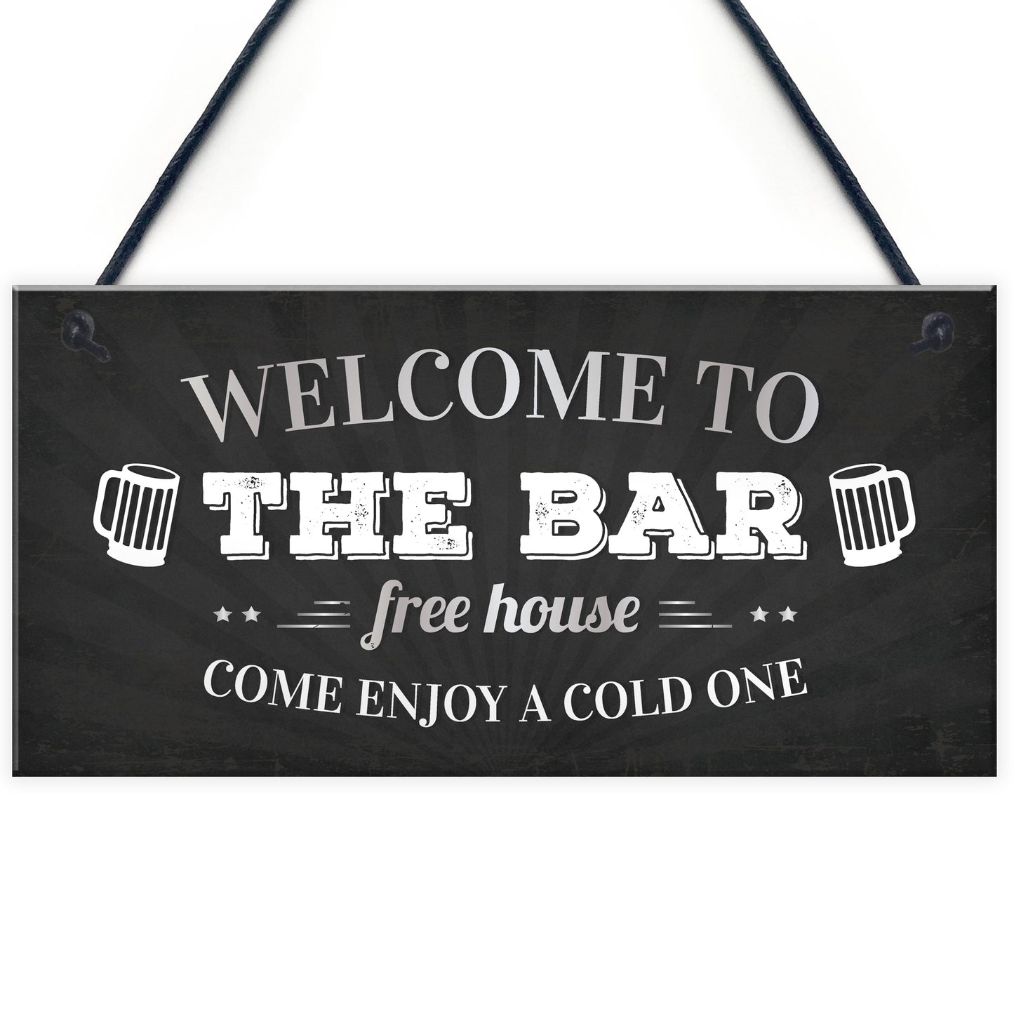 Welcome Pub Beer Bar Funny Wall Sign Gift Present Landlord