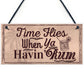 Havin Rum Hanging Sign Funny Alcohol Bar Pub Man Cave Garden