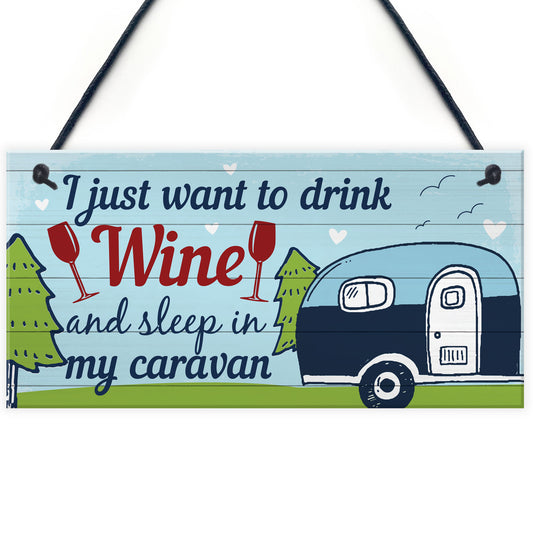 Funny Novelty Caravan Plaque Home Decor Garden Sign Gifts