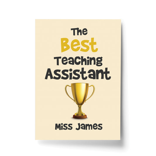 Best Teaching Assistant Print Personalised Gift For Assistant