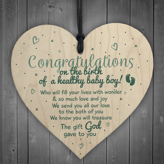 Baby Boy Birth Congratualtions Son Parents Grandparents Gift