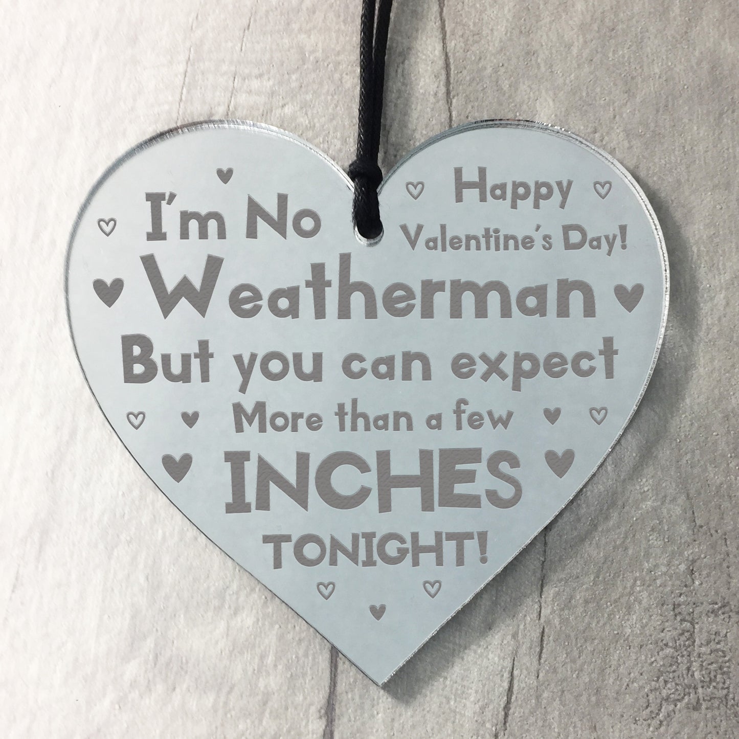 Cheeky Valentines Day Gifts For Him Her Engraved Heart Funny