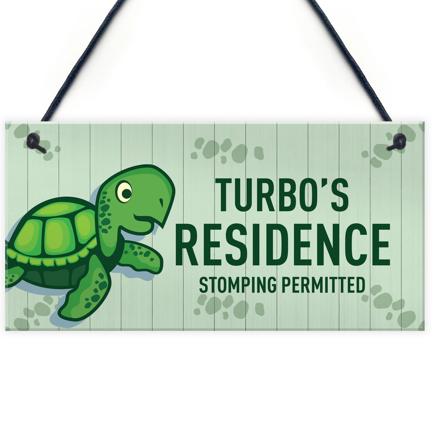 Tortoise Sign Personalised Novelty Tank Sign Pet Sign Pet Gift