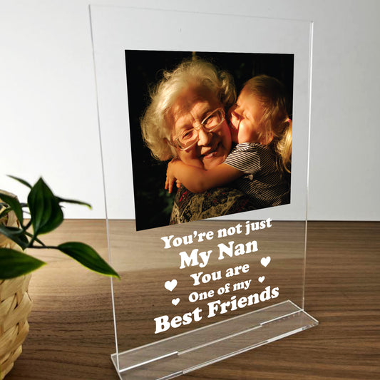 Personalised Nan Photo Plaque Birthday Gift For Nan Nanny Nana