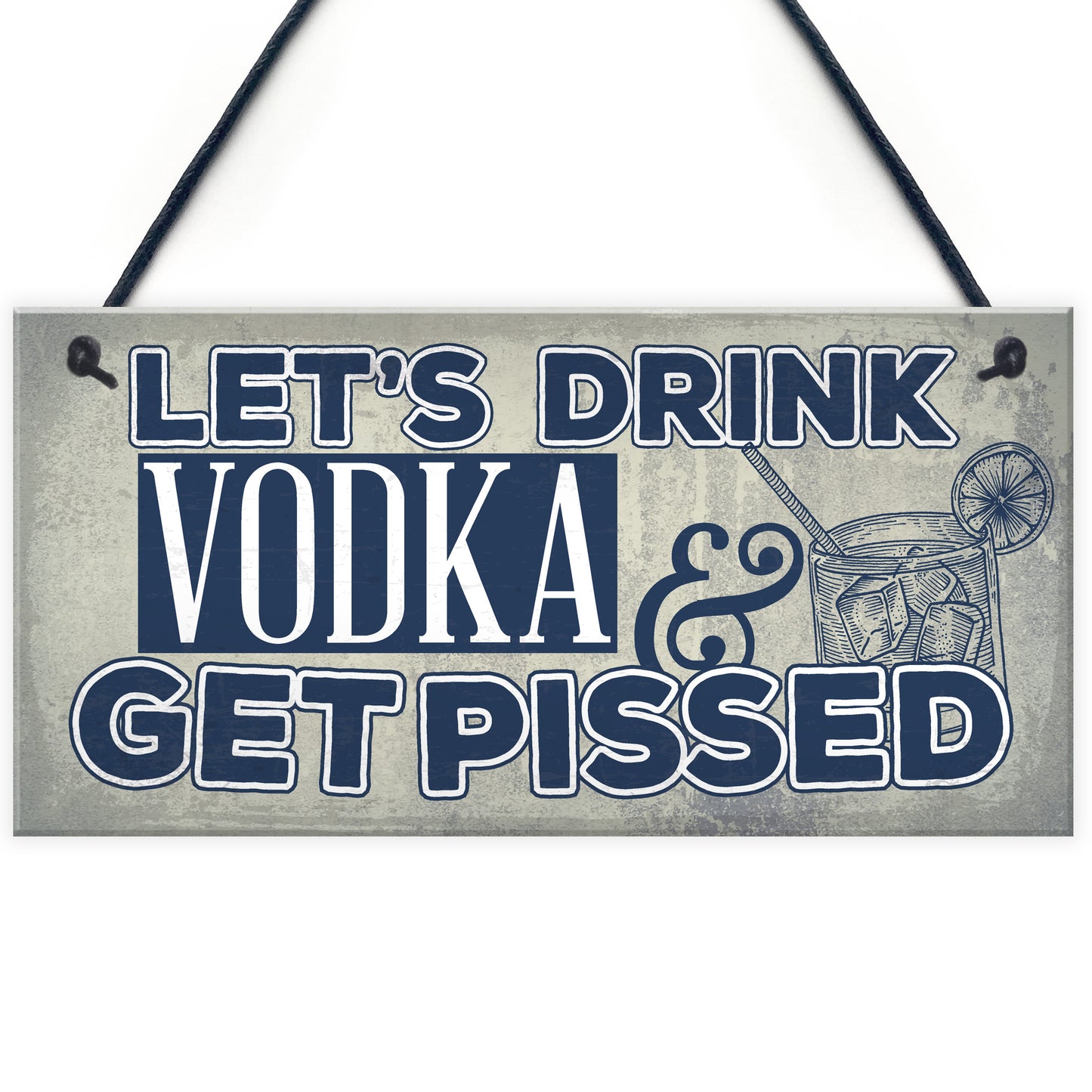 Novelty Vodka Alcohol Gift Funny Man Cave Home Bar Pub Sign