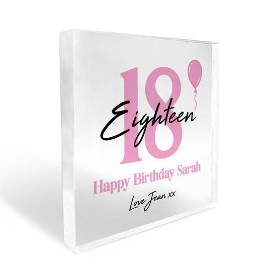 PERSONALISED 18th Birthday Gifts For Daughter Sister Best Friend
