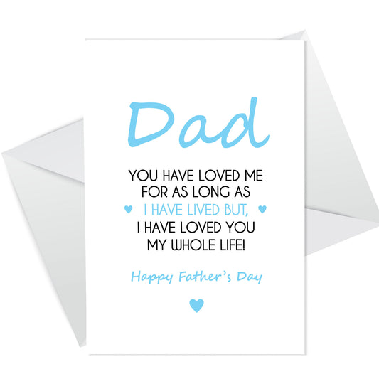 Cute Fathers Day Cards For Dad From Baby Daughter Son Love