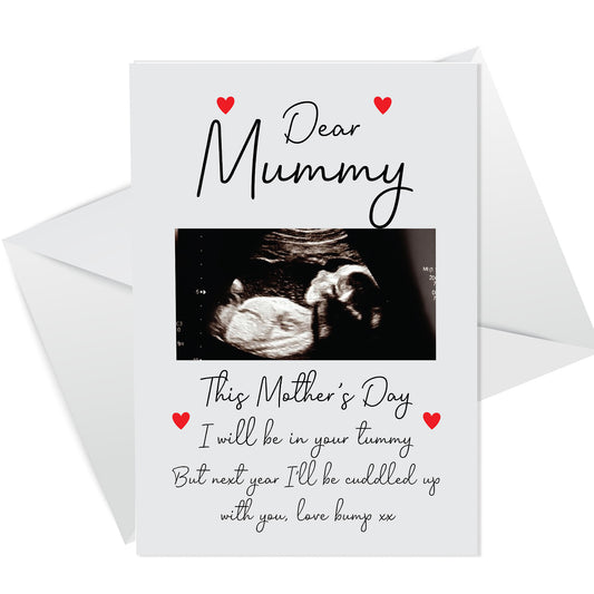 1st Mothers Day Card From Bump Personalised Photo Mummy To Be