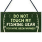 Novelty Fishing Sign Gift For Fisherman Birthday Gifts For Men