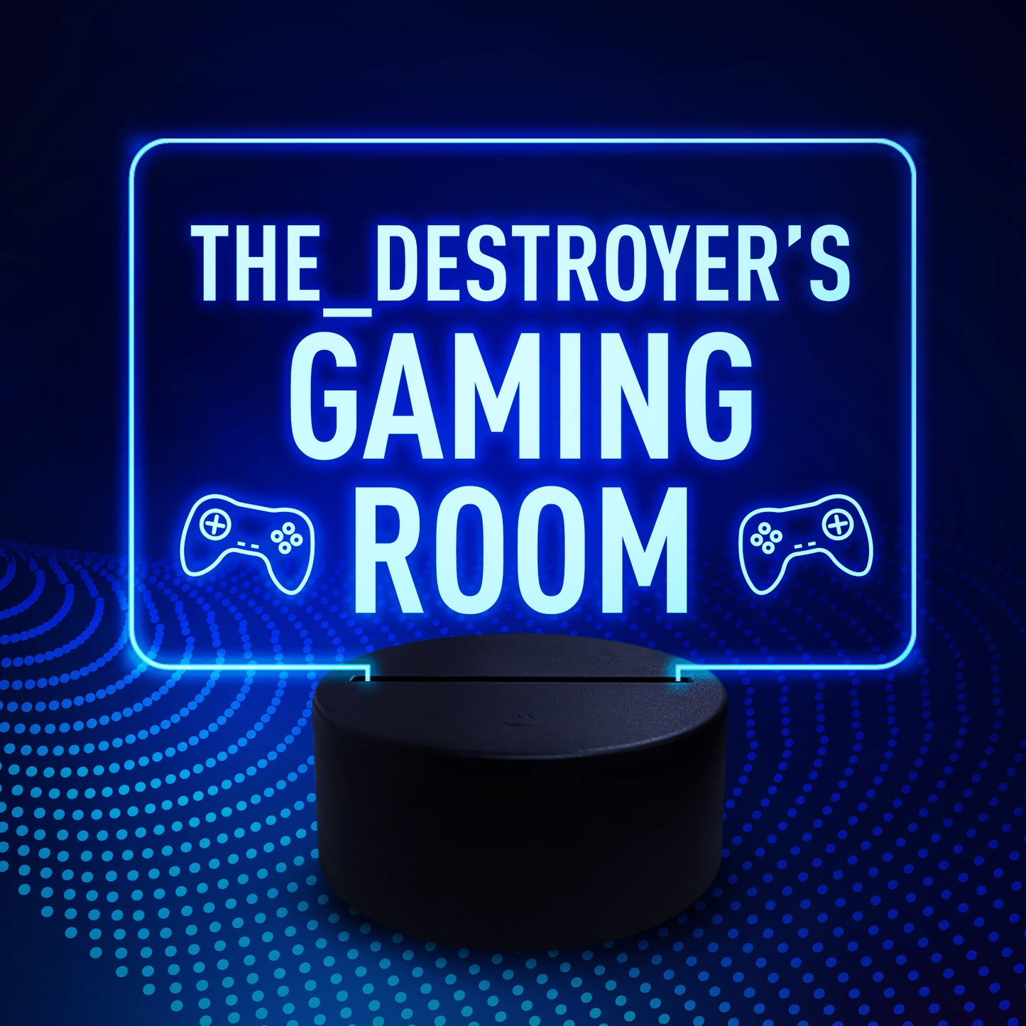 Personalised LED Gamer Tag Sign Gaming Sign Video Gaming Sign