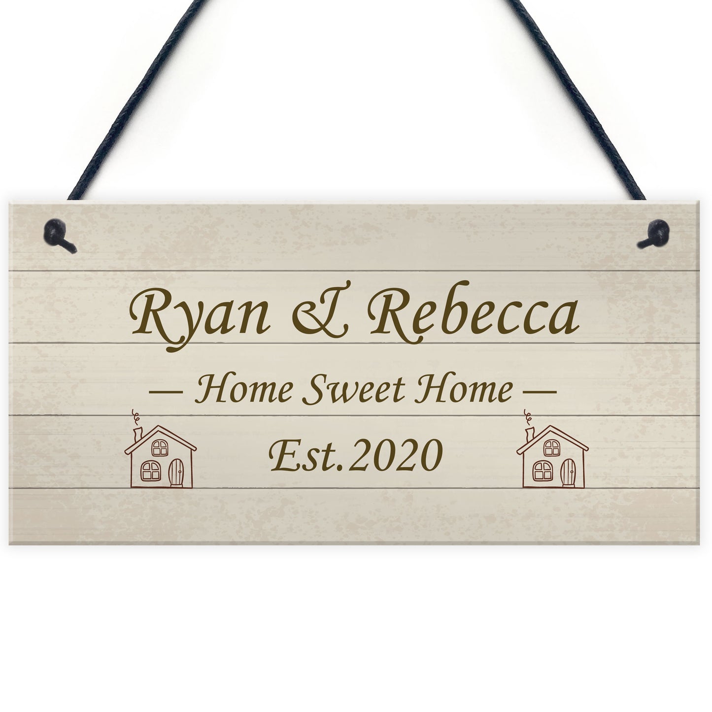 Home Sweet Home Sign PERSONALISED Welcome New Home Gift