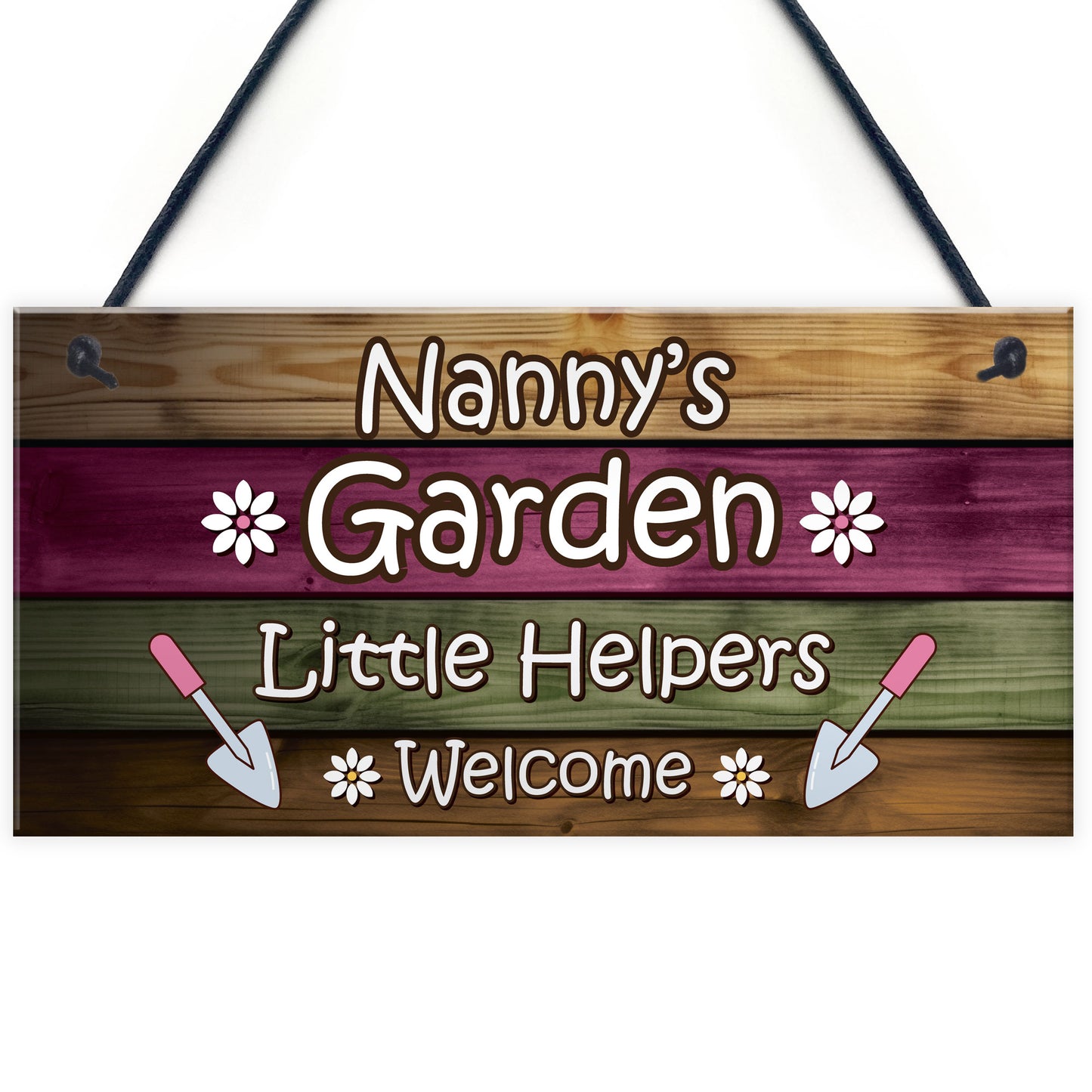 Garden Sign Hanging Wall Plaque Gift For Nan Nanny Summerhouse