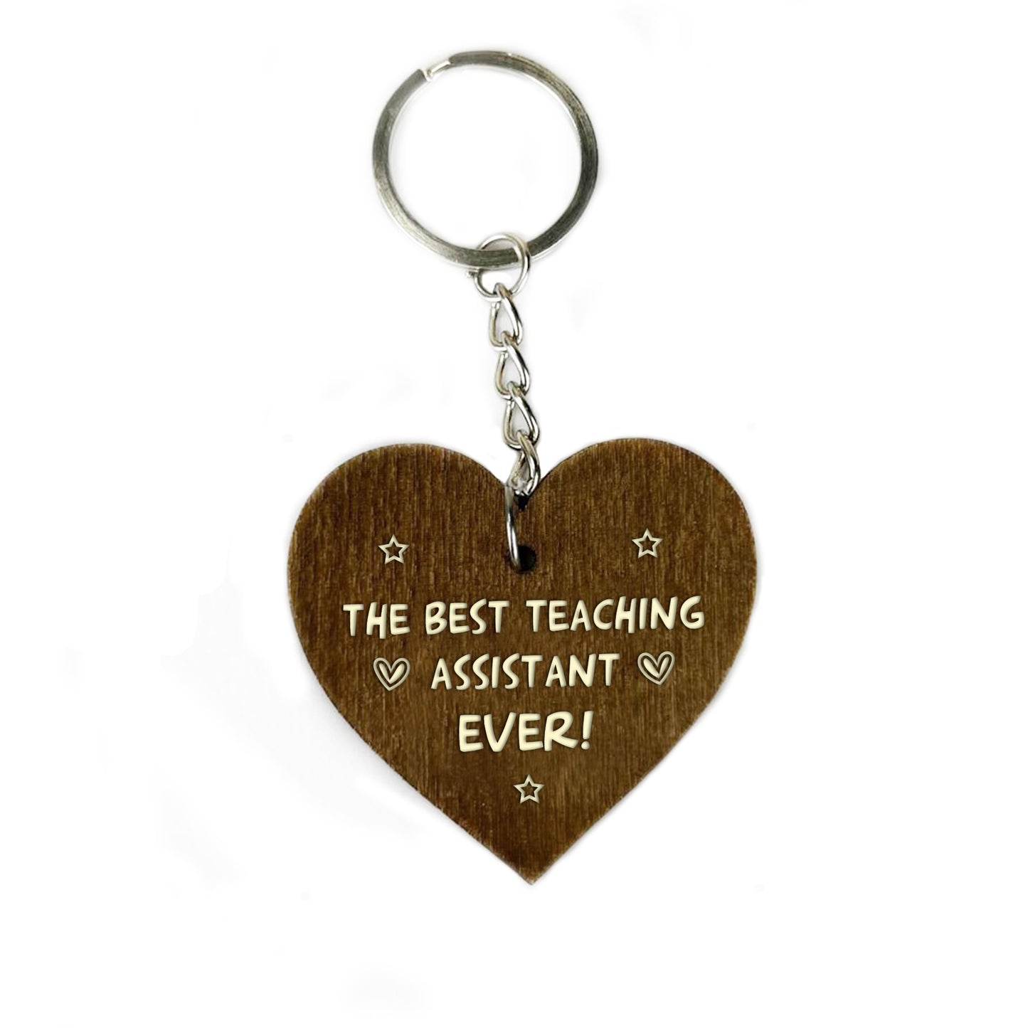 Best Teaching Assistant Wood Keyring Nursery Teacher School