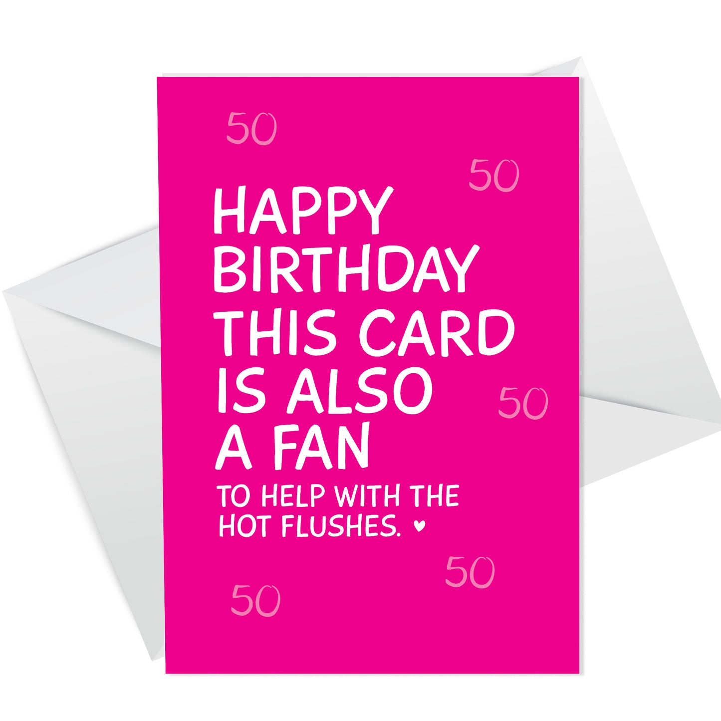 Hilarious FUNNY 50th Birthday Cards For Women Her Hot Flushes