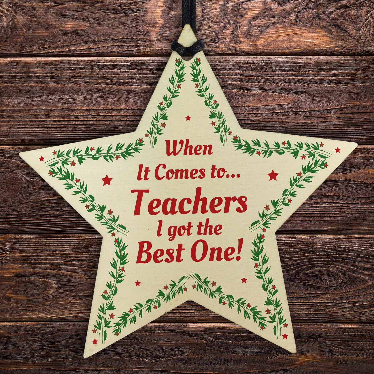 Special Gift For Teacher Thank You Gift Wooden Star Gift