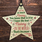 Best NAN Gift For Nanny Wooden Hanging Star Birthday Christmas