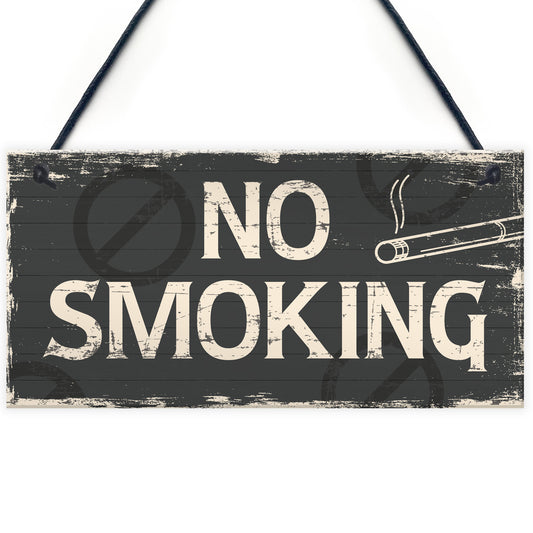 No Smoking Area Hanging Sign Hotel Garden Pub Bar Door Wall Sign