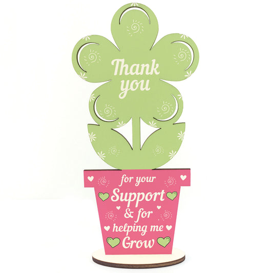 Thank You Gifts Wood Flower Gift For Teacher Teaching Assistant