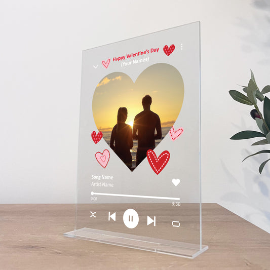 Personalised Valentine's Day Acrylic Plaque Acrylic Gift For Him