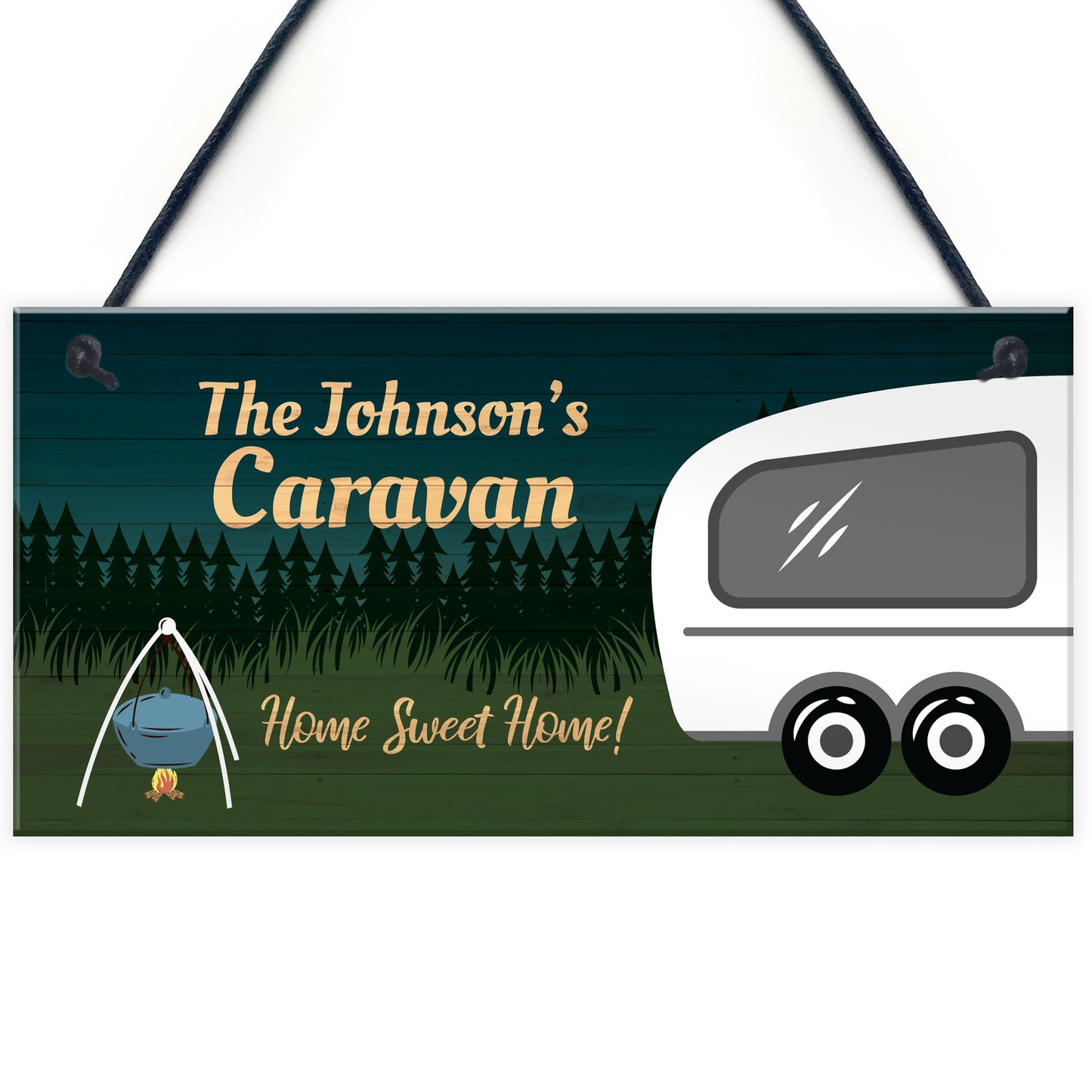 Personalised Caravan Plaque Caravan Decor Sign Great Gift