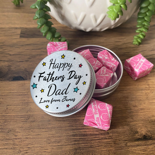 Personalised Fathers Day Gifts Novelty Metal Tin For Sweets