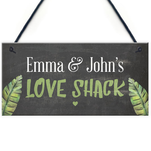 Garden Summer House Sign New Home Personalised Couple Sign