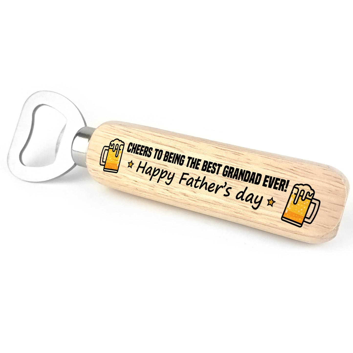 Fathers Day Gift Novelty Grandad Gift Wooden Bottle Opener Gift