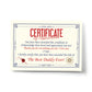 Funny Unusual Daddy Gift Certificate Fathers Day Birthday Gift