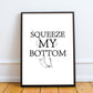 Funny Bathroom Print Framed Print New Home Gift Bathroom Sign