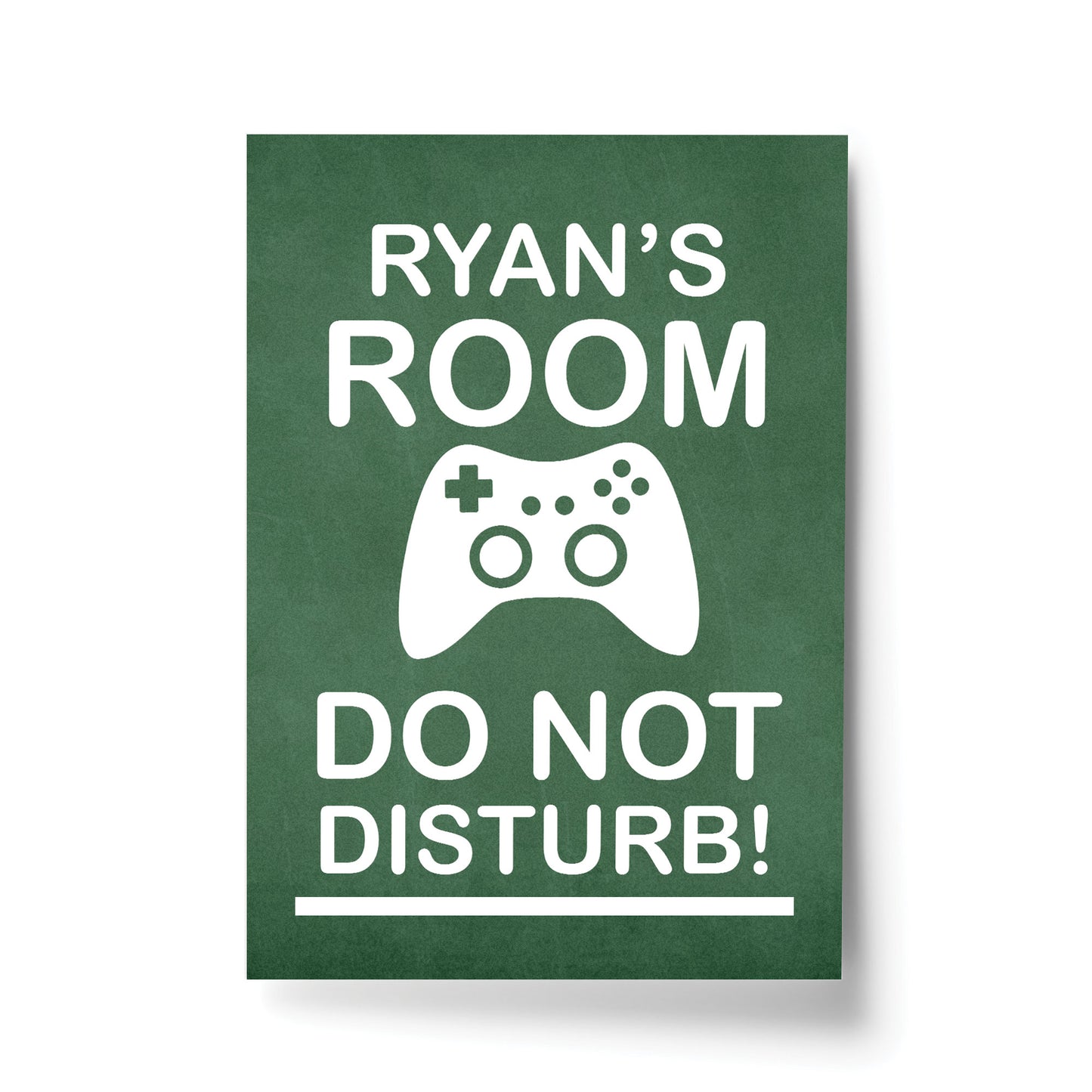 Personalised Gaming Poster Gaming Print Boys Bedroom Man Cave